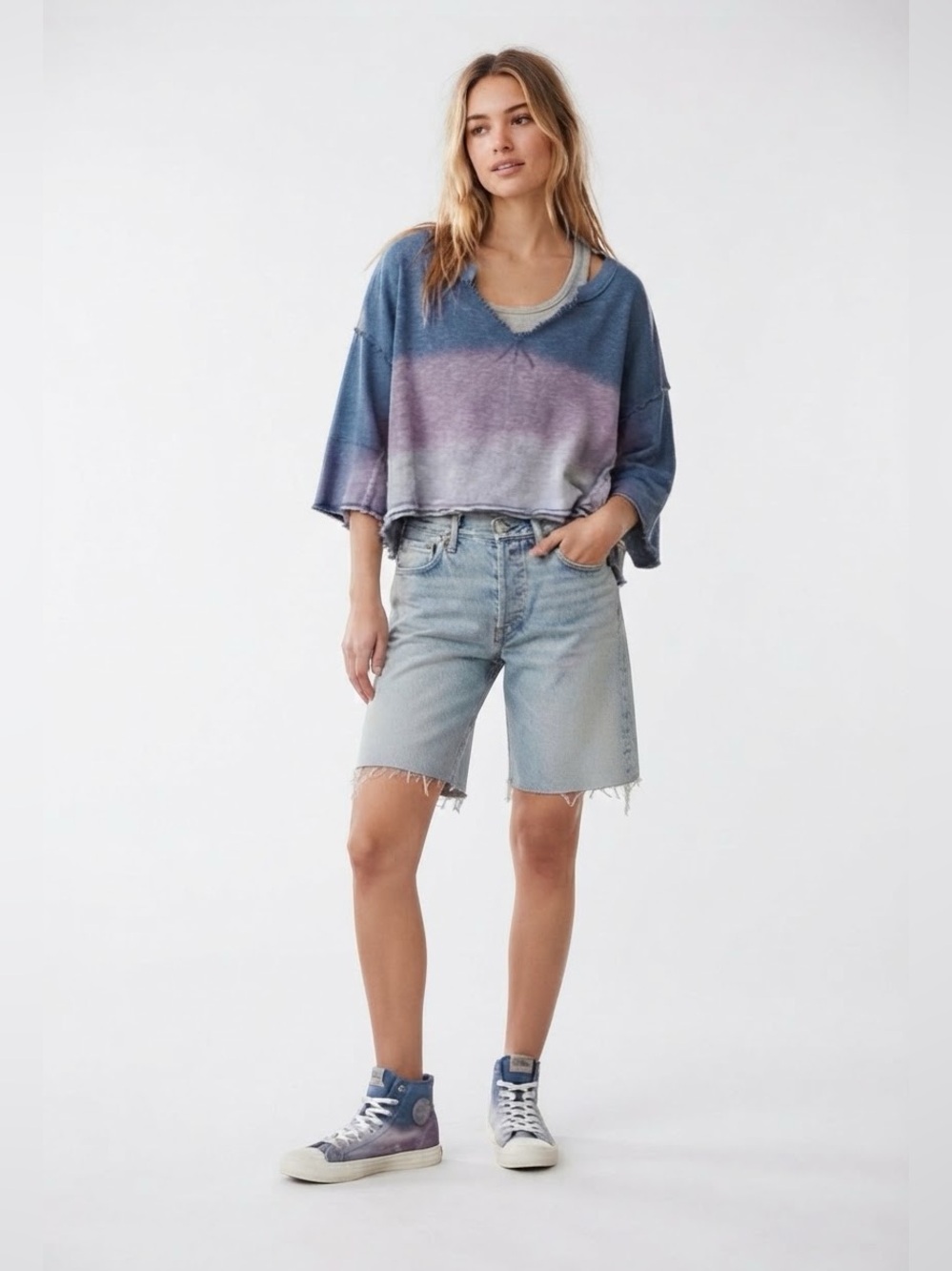 Free People  We The Free After Midnight Washed Tee